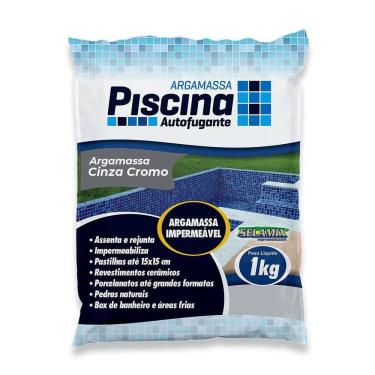 Imagem de Argamassa Piscina Aut. Impermeável Cor Cinza Cromo