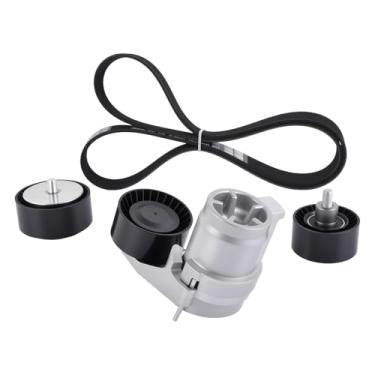 Imagem de Charouse 11287589366 Kit de correia dentada de tensores de transmissão compatível com BMW 535i 2011-2016, 640i 2012-2018, X5 2011-2017, X6 3.0L 2011-2019 Substituir 11287589361 11287 589365 8pk1390