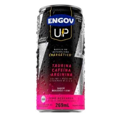 Imagem de Energético Engov Up Zero Açúcares Sabor Morango + Kiwi 269ml