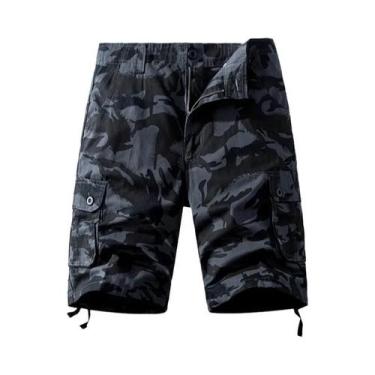 Imagem de Bermudas Táticas Masculinas De Algodão, Calças Casuais Para Esportes, 