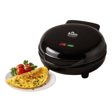 Imagem de Omeleteira Elétrica Dupla Antiaderente 750w Preto Kian 127v