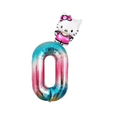 Imagem de Conjunto De Balões De Folha Hello Kitty 2 Peças Decorações Para Festa 