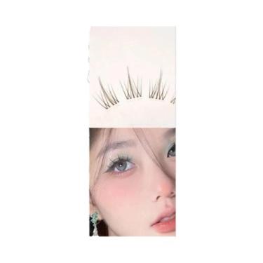 Imagem de Cílios Postiços Naturais Marrom Suave Estilo Girassol Grande Capacidad