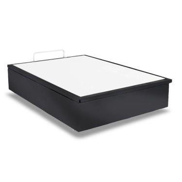 Imagem de Cama Box Baú Universal King Suede Gray (186x198x35) - Ortobom