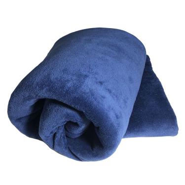 Imagem de Cobertor Blush King Mantinha Felpuda 1 Peça Azul Marinho