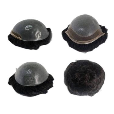 Imagem de Prótese Capilar Cabelo Humano Hibrida Natural Bio Sh 1B