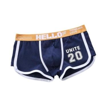 Imagem de Cuecas Boxer Masculinas De Algodão 1/3/4 Pacote Sexy Confortáveis Para