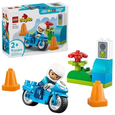 Imagem de Lego Duplo Motocicleta Azul da Polícia - 10471