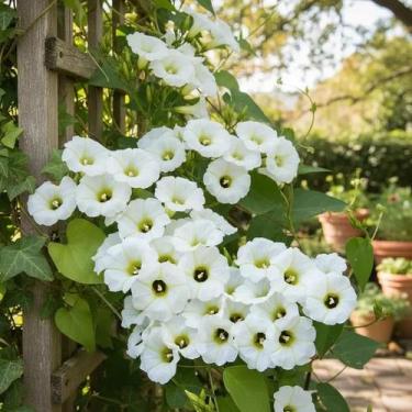 Imagem de Manto ou Lençol Branco  Turbina Corymbosa - Trepadeira Ornamentais - O
