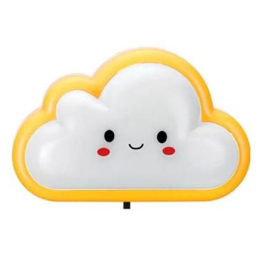Imagem de Abajur De Tomada Infantil Quarto Luz Noturna Led Mini Nuvem - Zein Imp