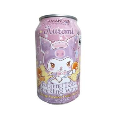 Imagem de Bebida Gaseificada Sabor Tangerina e Maracujá Kuromi 330ml Amandier