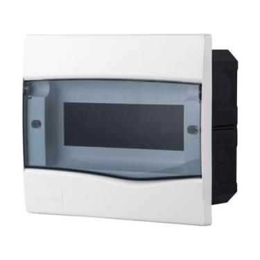 Imagem de Quadro de Distribuição de Embutir 9 DIN ou 6 NEMA Tramontina com Porta