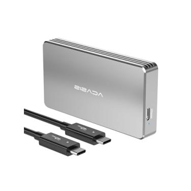 Imagem de ACASIS Gabinete NVMe 40Gbps, M.2 Gabinete compatível com USB 4/3.2/3.1/3.0/2.0, SSD Gabinete de suporte tamanho 2280 M&B+M-Key, Gabinete NVMe externo de liga de alumínio Gabinete USB C