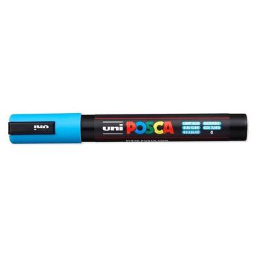 Imagem de Caneta Marcadora Posca PC-5M Azul Claro - Uni