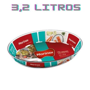 Imagem de Travessa Marinex 3,2L Oval Vidro Nadir Forno ou Freezer - Nadir Figuei