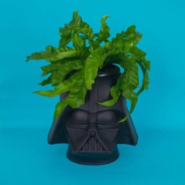 Imagem de Cachepot Darth Vader Star Wars Tpc Redondo 28x30x26CM em Polietileno Licenciado Preto