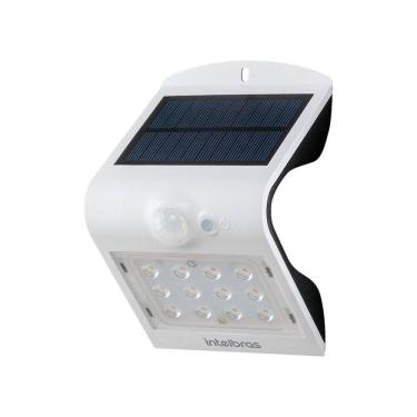 Imagem de Arandela Solar Integrada ASI 220 Luz Branca com Sensor de Presença Branco Intelbras
