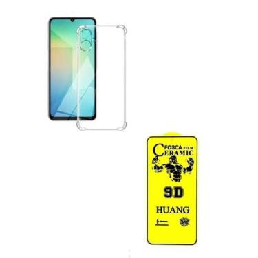 Imagem de Capinha Silicone TPU + Película de Cerâmica Fosca Samsung Galaxy A07 -