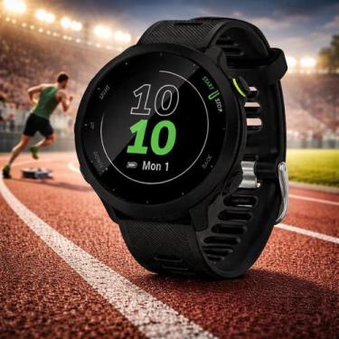Imagem de Relógio Garmi Smartwatch Forerunner 55 Preto Esportivo com GPS