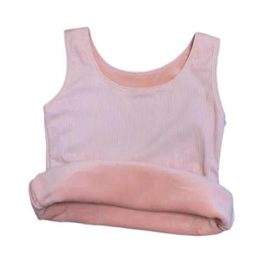 Imagem de Camiseta Térmica De Veludo plus Size Para Mulheres, Sem Mangas, Colete