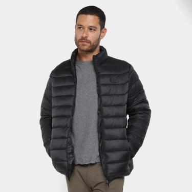 Imagem de Jaqueta Puffer Broken Rules Gola Alta Masculina, Preto, G