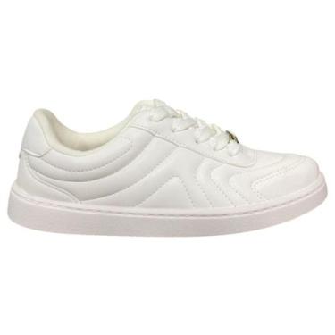 Imagem de Tênis Molekinha Infantil Casual Menina Confortável e Estiloso, Branco,