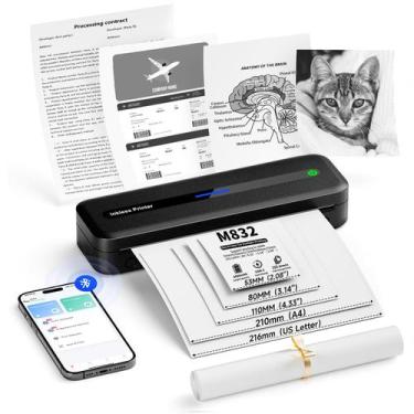 Imagem de Impressora portátil Itari M832 sem fio Bluetooth térmica sem tinta