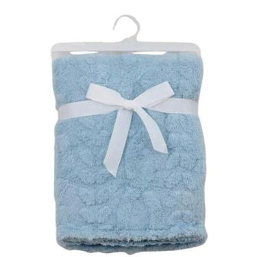 Imagem de Manta Soninho Para Bebê De Microfibra Macia 75 X 100cm - Camesa,  Azul
