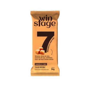 Imagem de Barra Proteica Caramelo e Coco Winstage 54g Sem Açúcar