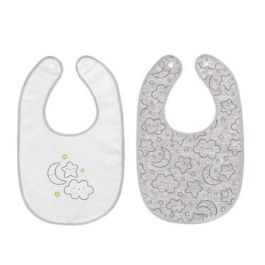 Imagem de BABADOR INFANTIL BAMBI Malha C/2 UNID. NEUTRO