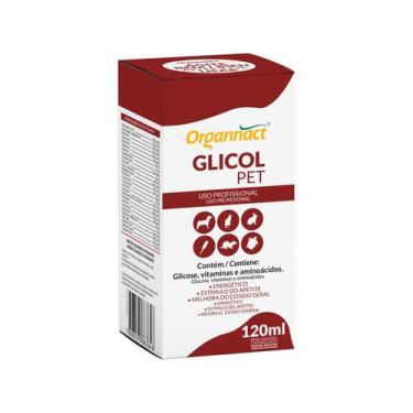 Imagem de Suplemento Glicol Pet para Cães e Gatos com 120 ml - Organnact, 120ml