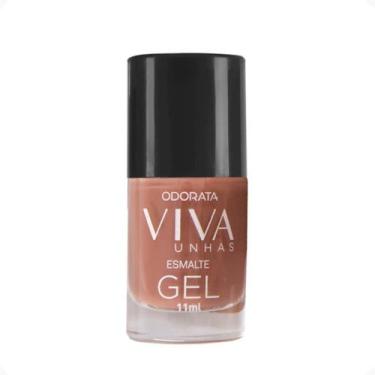 Imagem de Esmalte Em Gel Cappuccino Luxo Perolado Não Precisa Cabine Seca Rápido