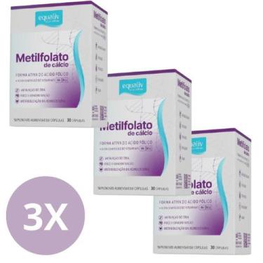 Imagem de Kit Com 3 Metilfolato 30cps 360mcg B12 B6, Equaliv