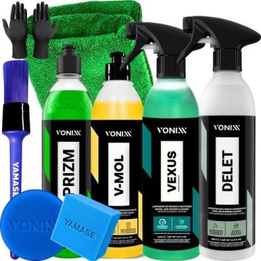 Imagem de Kit Limpeza Pesada Limpa Rodas e Motores Vexus Pneus e Borrachas Delet