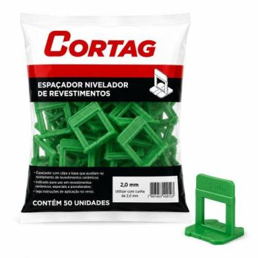 Imagem de Espaçador Nivelador 2,0mm CORTAG Eco com 50 Unidades