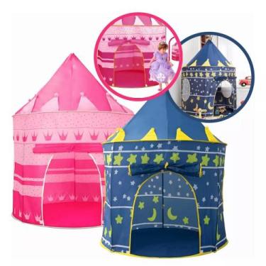 Imagem de Barraca Infantil Castelo Cavaleiro Dobrável com Sacola Cor: Azul - 01S