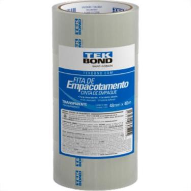 Imagem de Fita Adesiva P/Embalagem Tek Transp 48X40 - Kit C/4 UN - TEKBOND