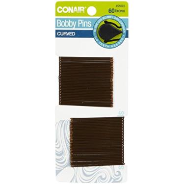 Imagem de Conair - Grampos de Cabelo, 60 Contos (Pacote de 1), Marrom, Unissex, Adulto