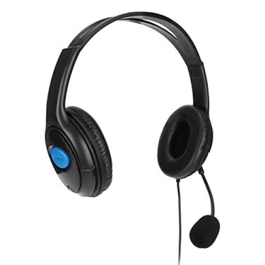 Imagem de Fones de ouvido estéreo para jogos, microfone ajustável com cancelamento de ruído Fones de ouvido para jogos sem áudio, fones de ouvido com fio de 3,5 mm, para PS4, para Xbox One, Laptop, para PSP, Ta