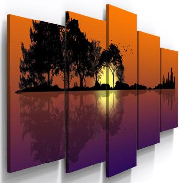 Imagem de Quadros Decorativos Violão Paisagem Quarto 2