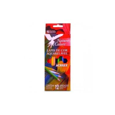 Imagem de Lápis de Cor Aquarelável Nature Colors 12 Cores Acrilex