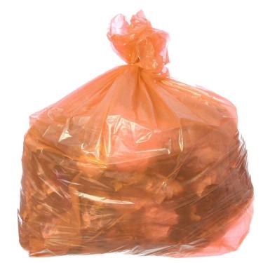 Imagem de Saco Para Lixo Com Capacidade De 60 Litros Laranja Com 100 Unidades Itaquiti