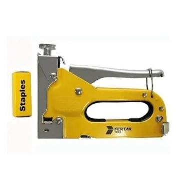 Imagem de Grampeador Tapeceiro Pro 3 Em 1 Com 1200 Grampos Fertak
