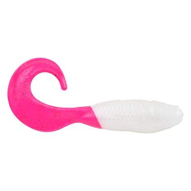 Imagem de Berkley Gulp! Isca de pesca macia de tainha de natação, 7,6 cm, branco pérola/rosa