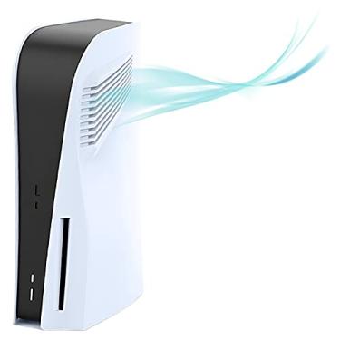 Imagem de Edição de disco com aberturas de resfriamento, capas para console PS5, acessórios para PlayStation 5, placa frontal de substituição (branca)