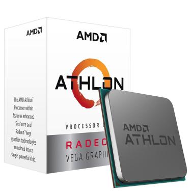 Imagem de Processador AMD Athlon 3000G 3.5GHz 2-Cores 4-Threads 4Mb Cache AM4 YD3000C6FBBOX