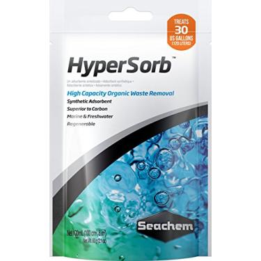 Imagem de Seachem Hypersorb 100 ml - Tratamento de Água para Aquários - Tratamento de Água Doce e Salgada - Adsorvente Sintético Premium - Estabiliza Equilíbrio Iônico - Mudança de Cor Progressiva