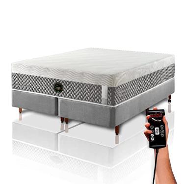 Imagem de Colchão Látex Híbrido médio_BOX C/kit_Queen 158x198cm