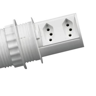 Imagem de Mini Totem POP 10-2 tomadas - Branco