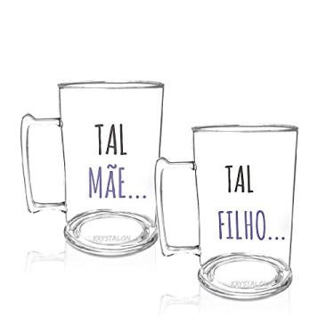 Imagem de Kit 2 Canecas Chopp Personalizadas Dia das Mães - Tal Mãe, Tal filho
